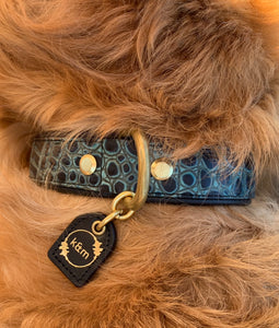 Genuine Leather Dog Collar: Saint -Yves Collar